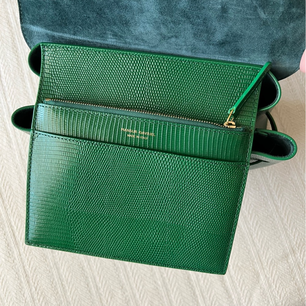 Mansur Gavriel Soft Lady Bag Lizard Embossed Leather - Picture 6 of 17
